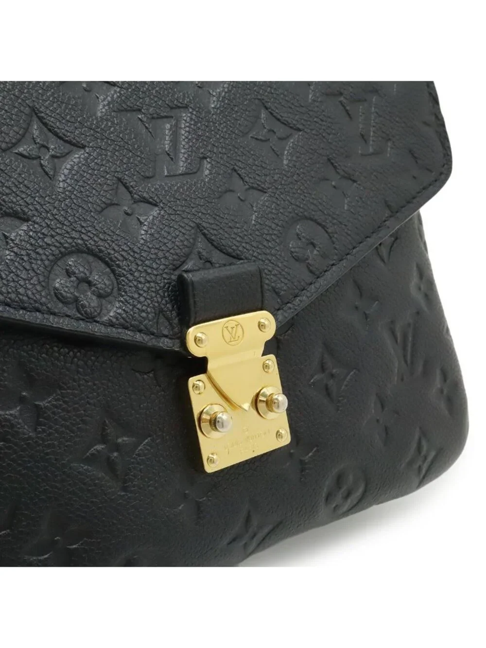 Louis Vuitton Monogram Empreinte Pochette Metis MM Handbag Clutch 2-Way Noir
